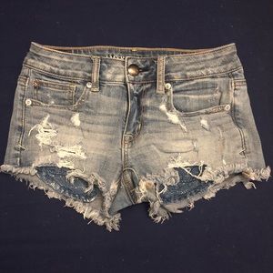 American Eagle Shortie jean shorts. Size 2